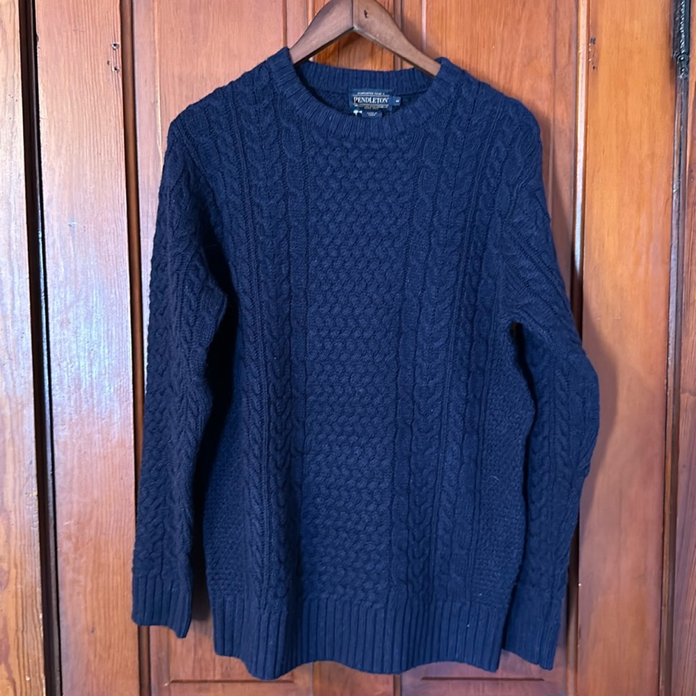 Navy Pendleton wool sweater